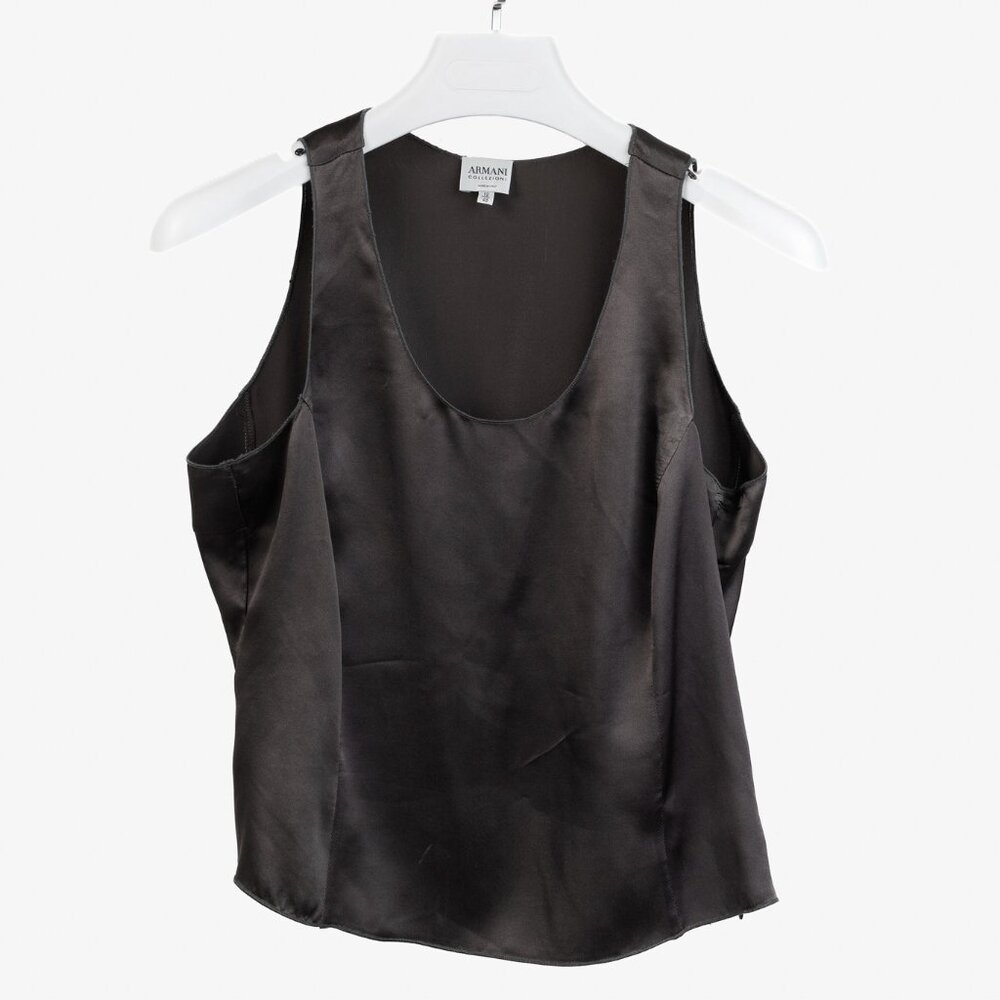 Armani Collezioni 2002 Charcoal Silk Cami